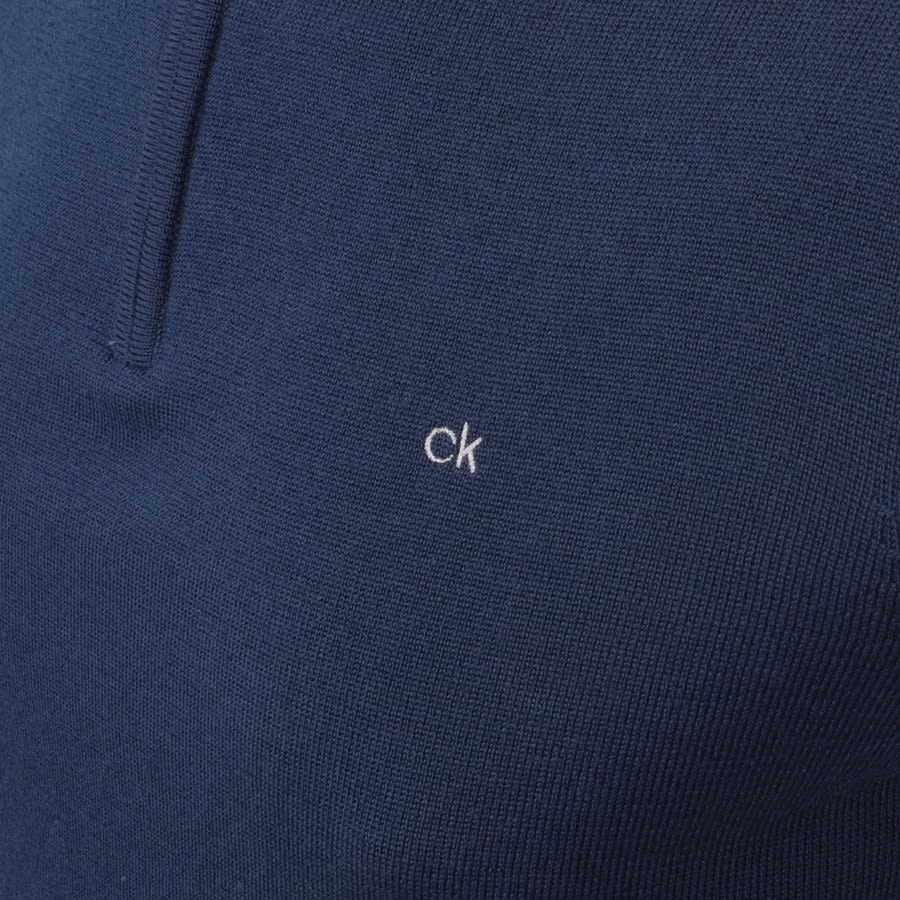 Alternative Image for ProductCalvin Klein Half Zip Knit Jumper Blue3